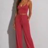 Cloud Lounge Pant - Soft Red