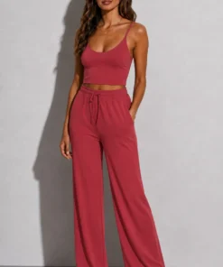 Cloud Lounge Pant - Soft Red